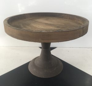 Rustic Wood And Metal Cake Stand Medium Rustic Wood And Metal Cake Stand Medium