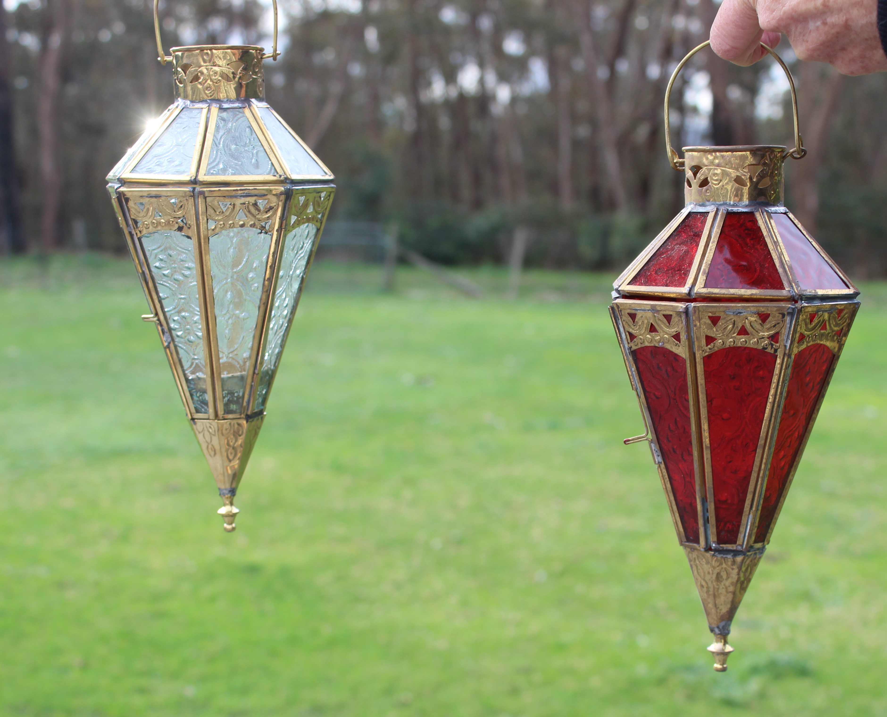 pendant lantern light kitchen glass
