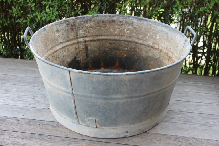 Prop Hire Extra Large Round Zinc Tub A Day to Remember Event Hire