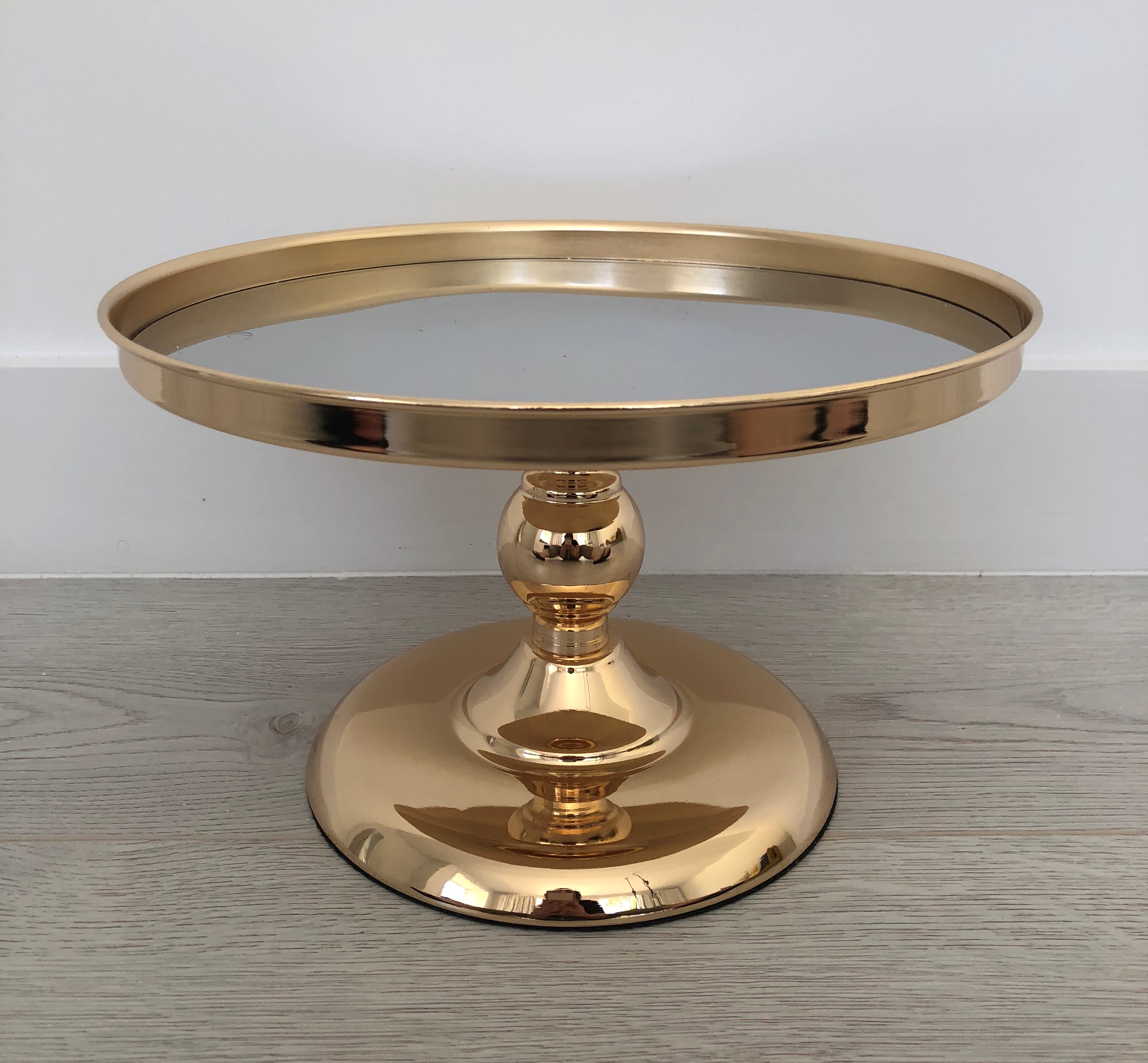 Gold Mirrored Cake Stand Large A Day To Remember Event Hire