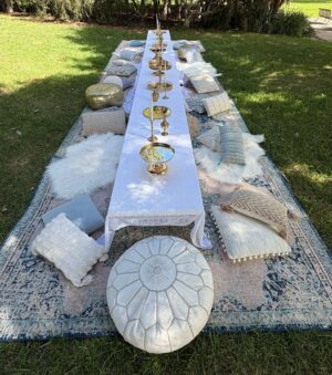 yarra valley, mornington peninsula hire, melbourne event hire, wedding arch, wedding, engagement, henna, mehndi, bridal shower, engagement backdrop, picnic hire, blue picnic, baby shower picnic