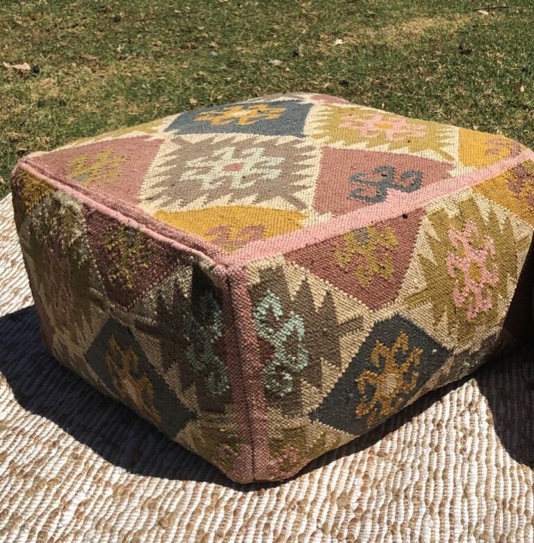 Square Boho Ottoman A Day to Remember Event Hire