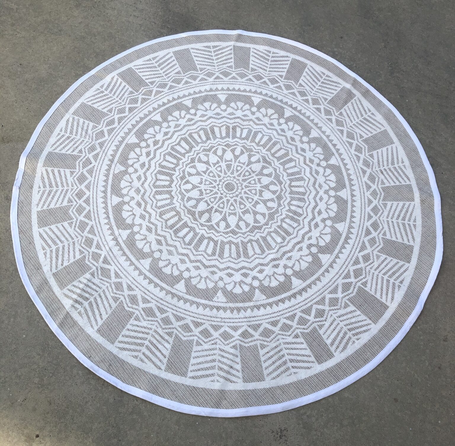 Rugs Circular Boho Patterned Rug A Day to Remember Event Hire