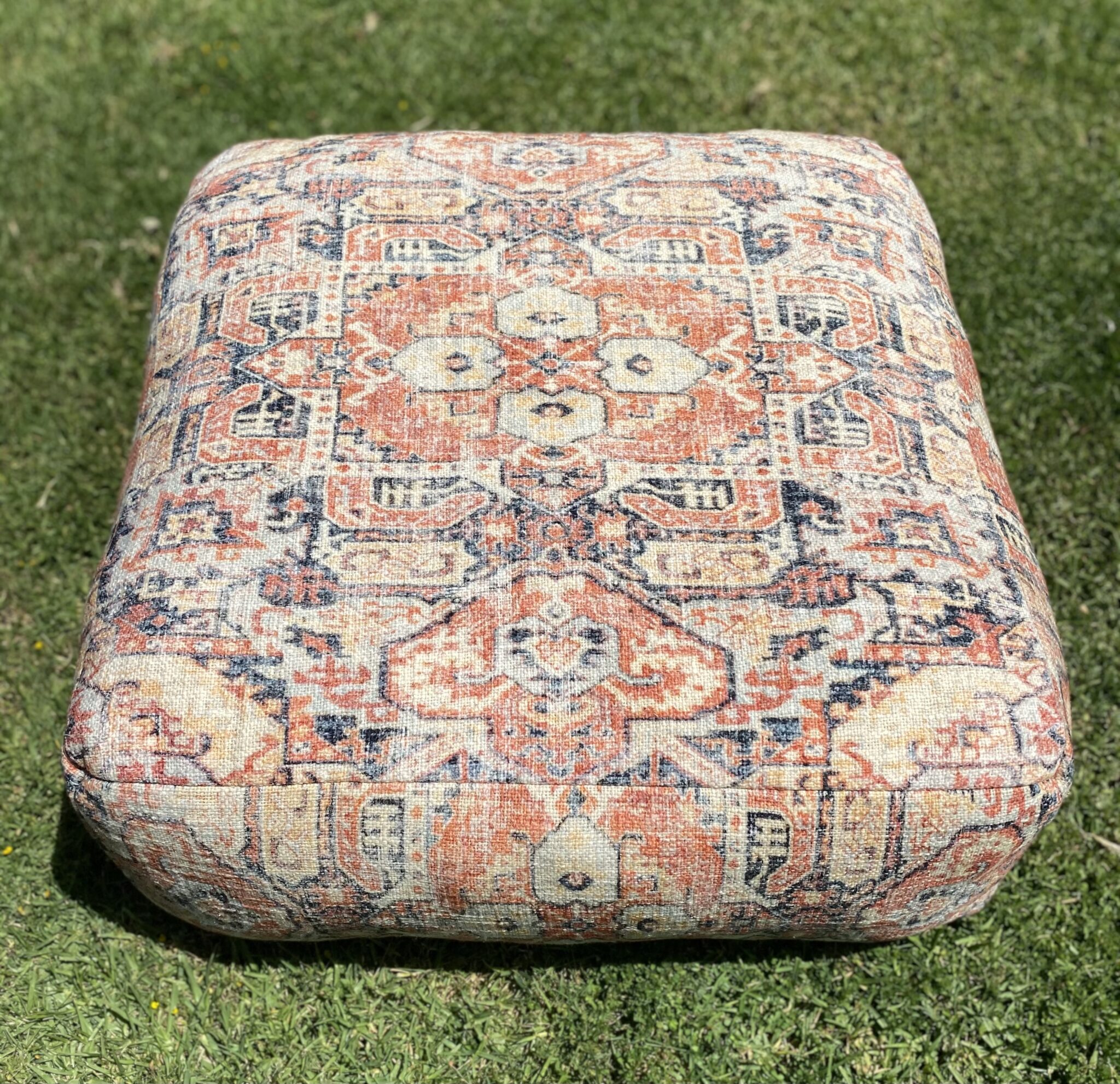 Square Boho Ottoman Earth A Day to Remember Event Hire