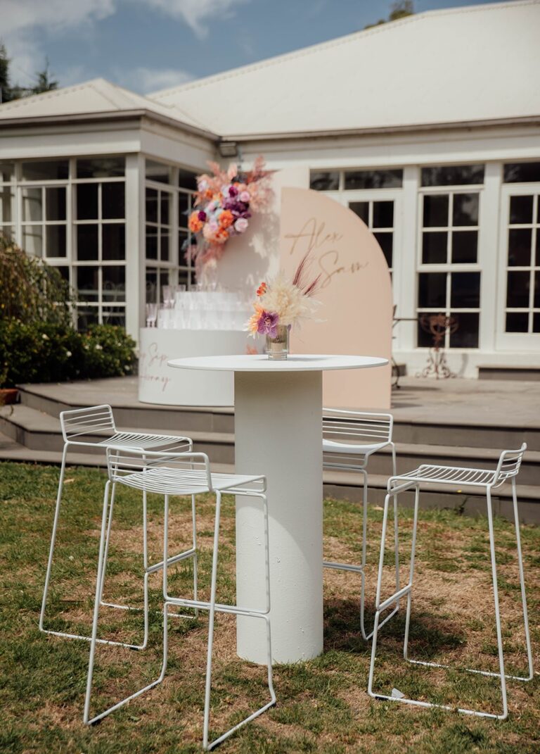 Cocktail Tables and Stools Package for 16 A Day to Remember Event Hire