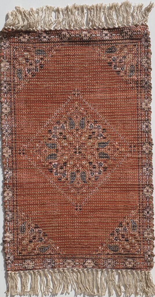 Rugs Red Bohemian Rug with Tassels A Day to Remember Event Hire