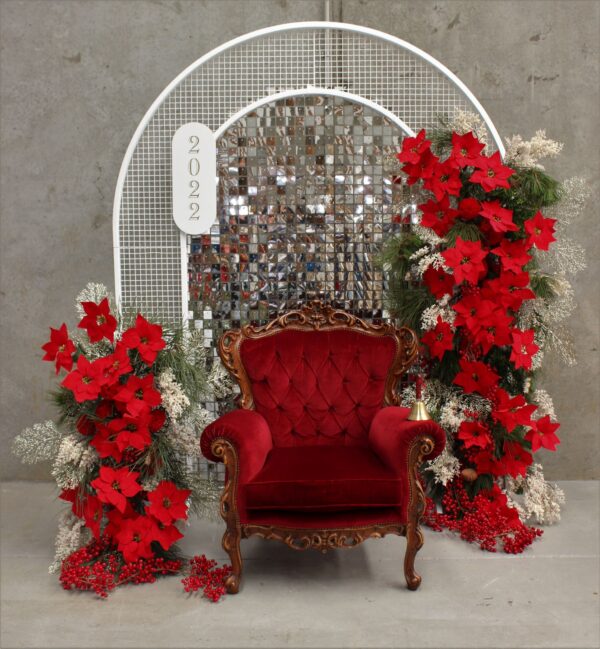 event hire, prop hire, wedding hire, christmas backdrop, christmas hire, melbourne, santa chair, santa backdrop