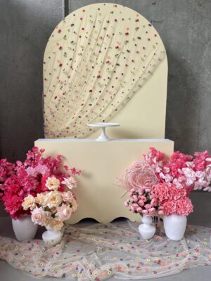 mornington peninsula hire, melbourne event hire, wedding arch, wedding, engagement, henna, mehndi, bridal shower, engagement backdrop, baby shower