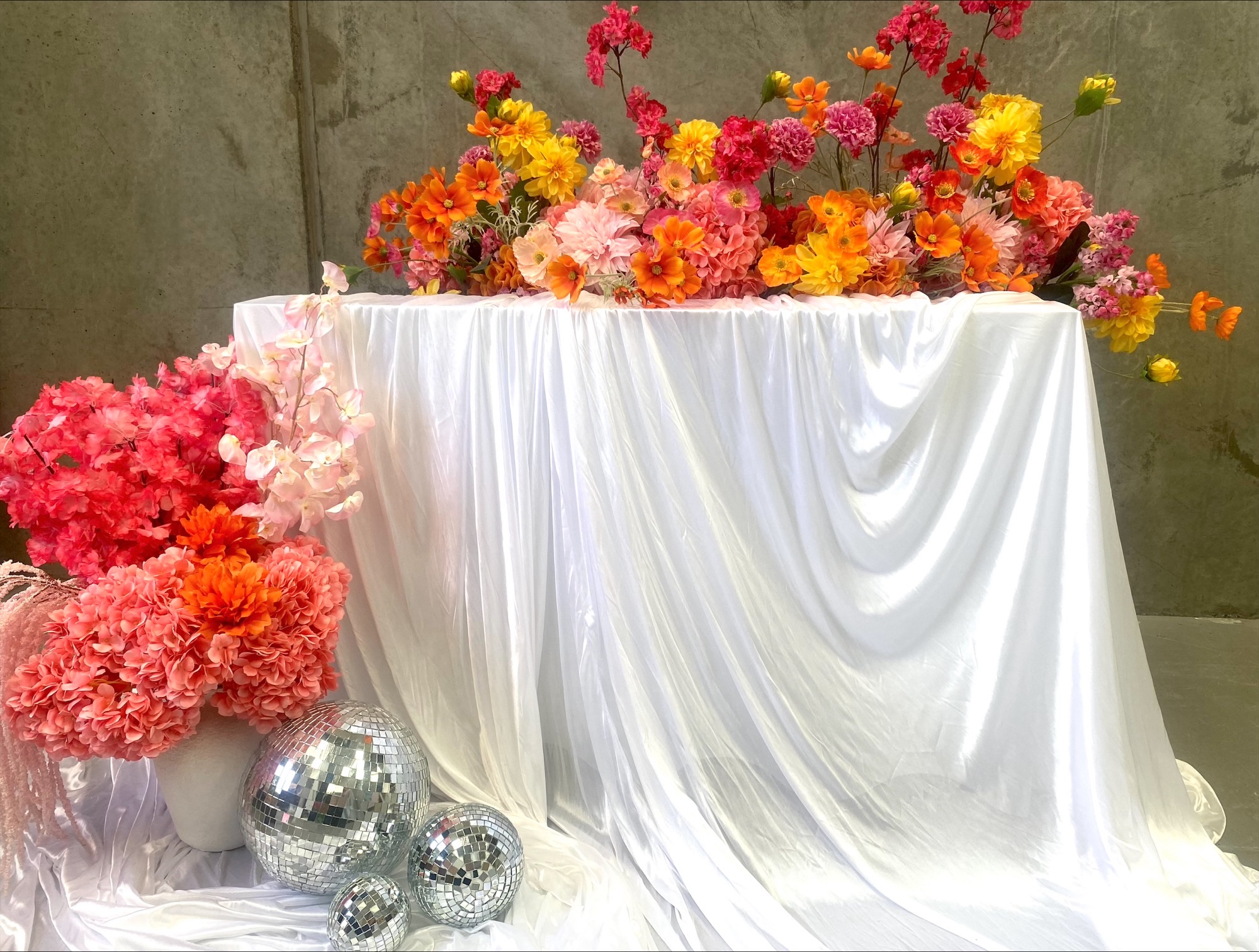 Bright and Beautiful Disco Cake Table Package